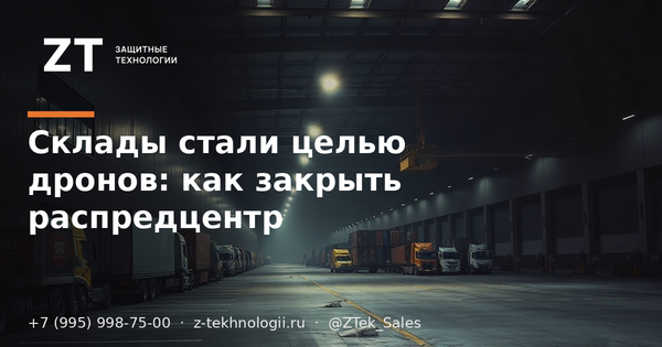 Склады стали целью дронов: как закрыть распредцентр Склады стали целью дронов: как закрыть распредцентр