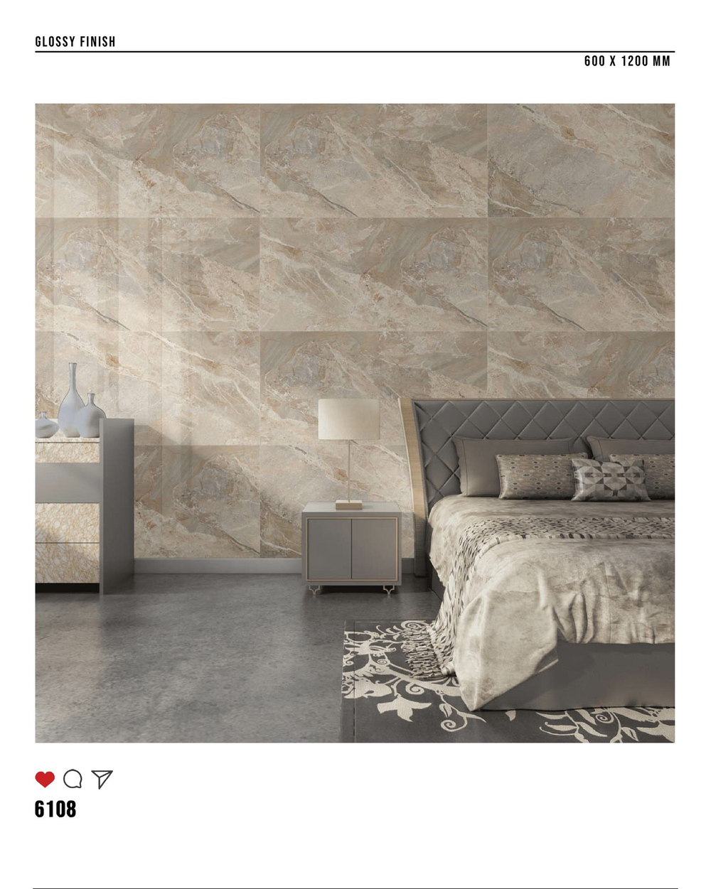 Керамогранит glossy №2 60х120, 6108