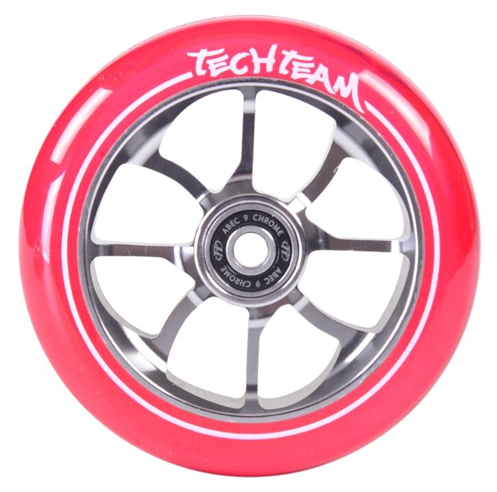 Колеса Tech Team 110мм PO, transparent red