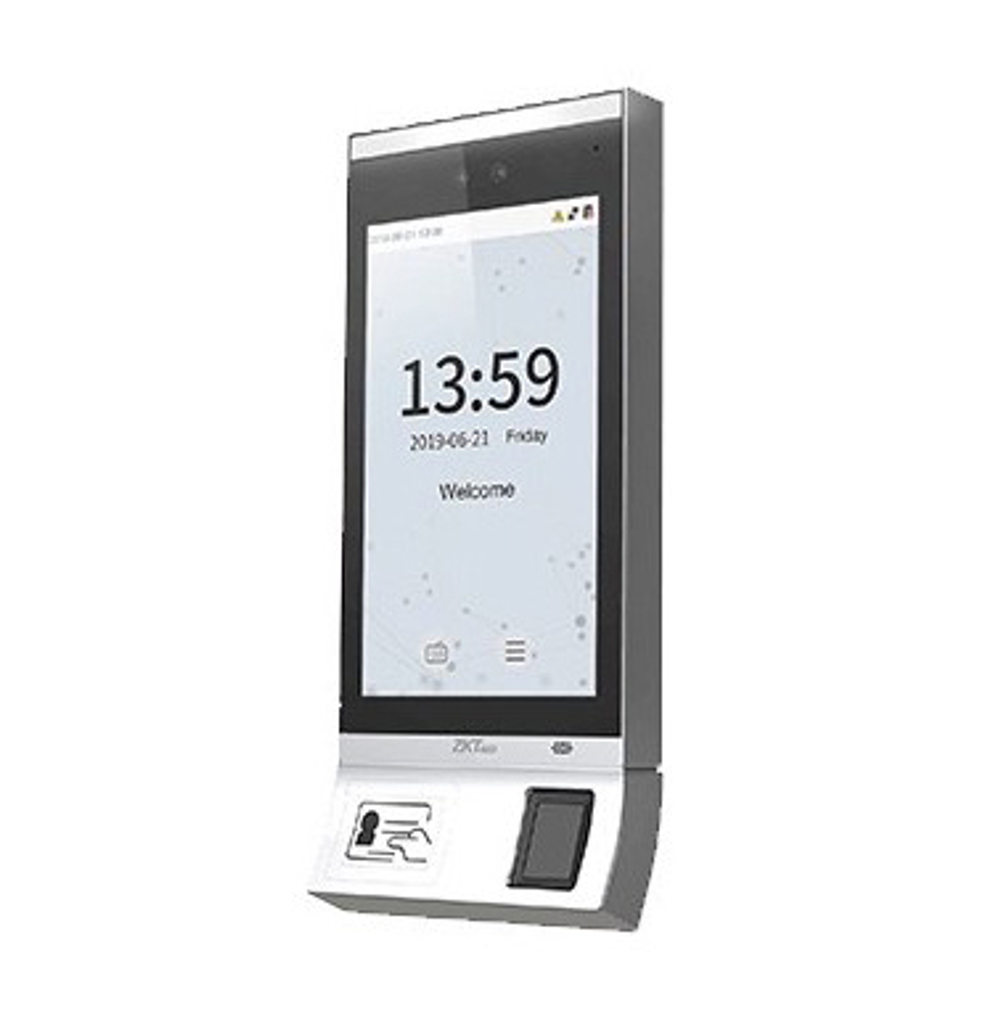 ZKTeco FaceDepot-7BL[CH][EM] FP, терминал распознавания лиц с кронштейном на турникет и модулем отпечатков пальцев