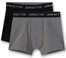 Комплект боксеров Sanetta 128-176, цвет черный/серый