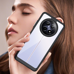 Усиленный чехол с черными мягкими рамками для смартфона Realme 12 5G