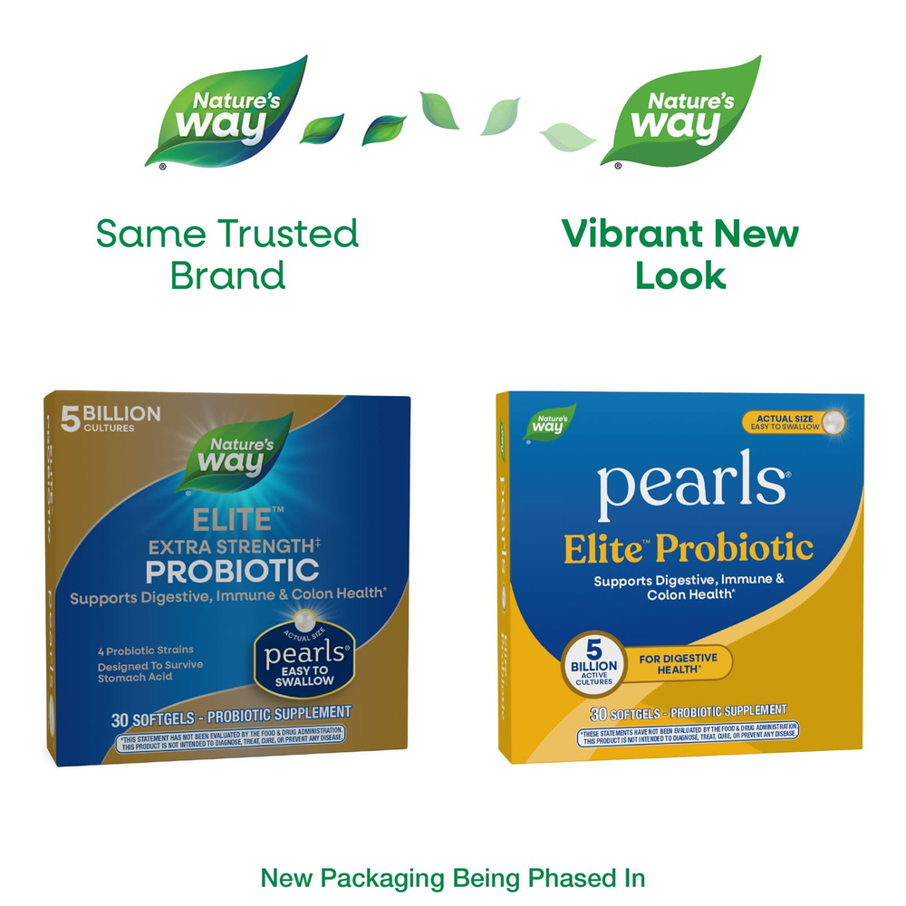 Nature's Way, Pearls® Elite™, пробиотик, 5 млрд КОЕ, 30 капсул