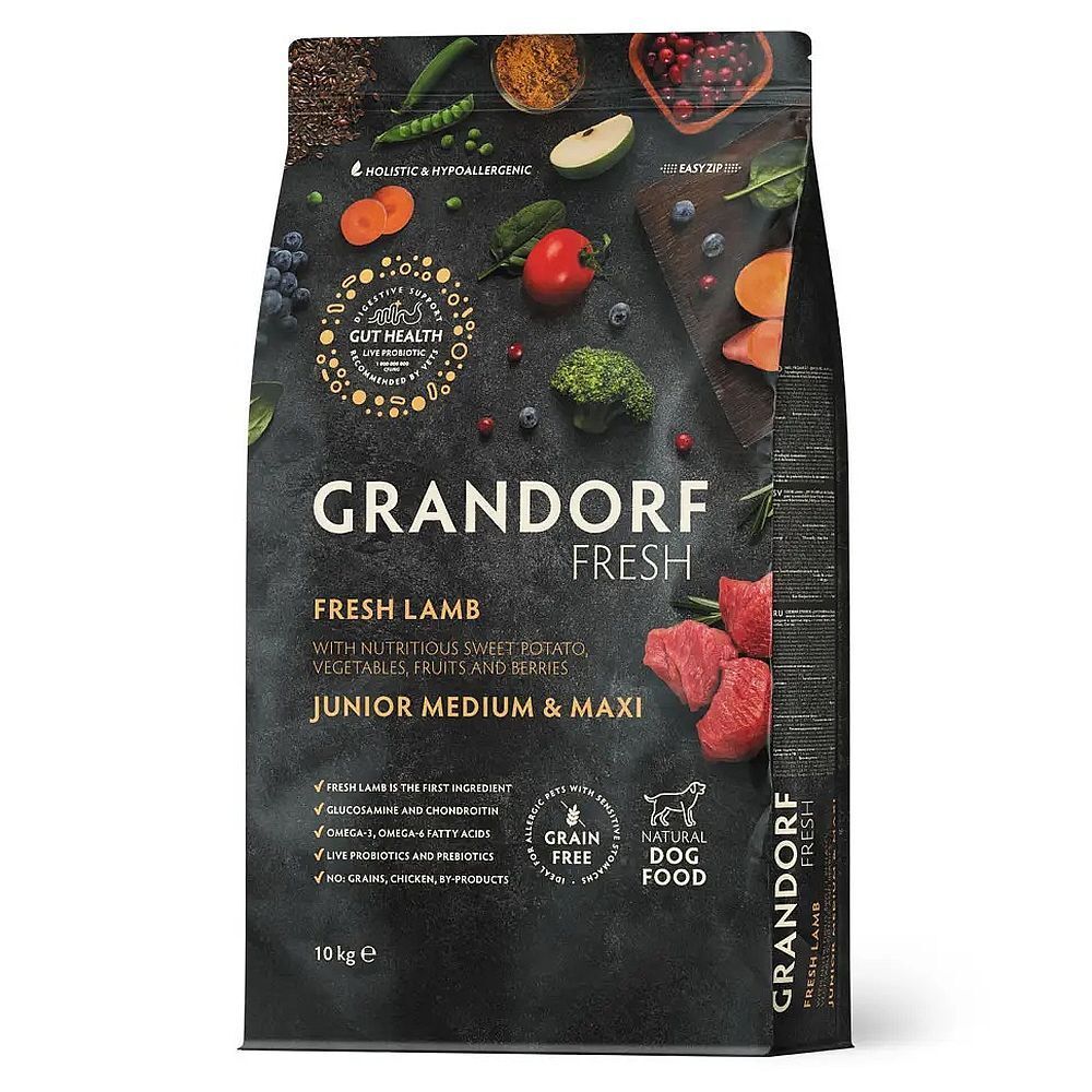 GRANDORF Fresh DOG JUNIOR Lamb&amp;Sweet Potato 10 кг