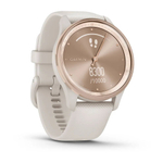 Часы Garmin Vivomove Trend White Cream, Silicone персиковый безель, ремешок слоновая кость, 010-02665-01
