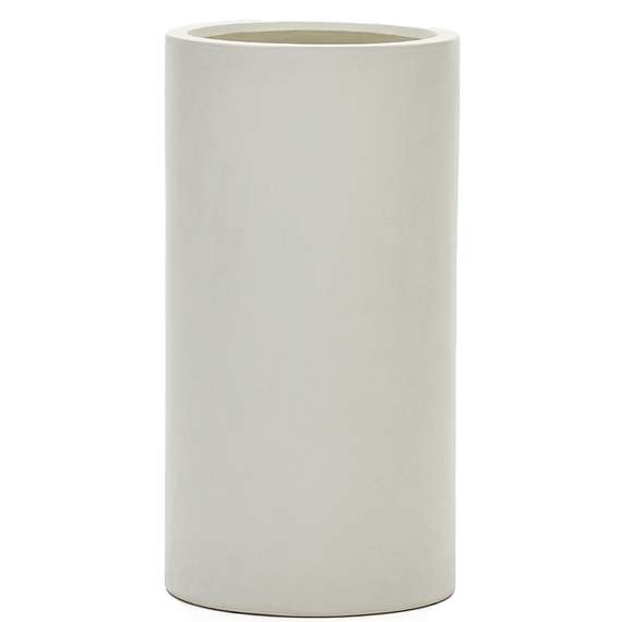 Кашпо Aiguablava, Ø42х80 см из белого цемента | La Forma | Испания