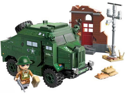 Конструктор пластм. Qman "Броневик" 492 дет. (упаковка не русифицирована)