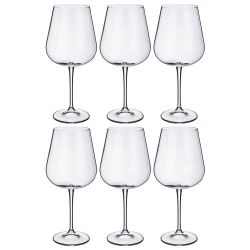 НАБОР БОКАЛОВ ДЛЯ ВИНА ИЗ 6 ШТ. "AMUNDSEN/ARDEA" ВЫСОТА=24,5 СМ 670 МЛ (КОР=4НАБОР.)
