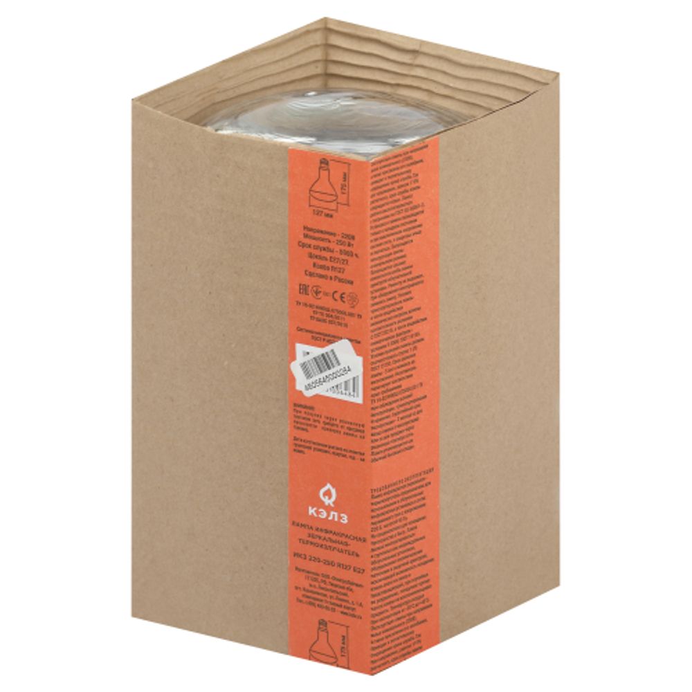 Инфракрасная лампа ЭРА ИКЗ 220-250 R127 для обогрева животных и освещения 220-250 Вт Е27