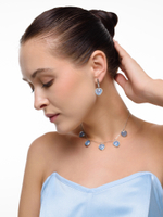 Чокер "Amour" с голубым агатом Silver