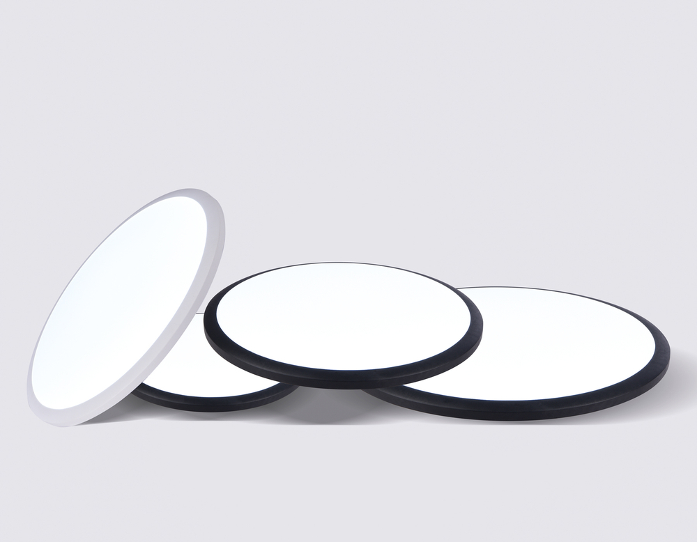 Потолочный светодиодный светильник FZ1235 BK черный IP44 48W 6400К D450*55 (Без ПДУ)