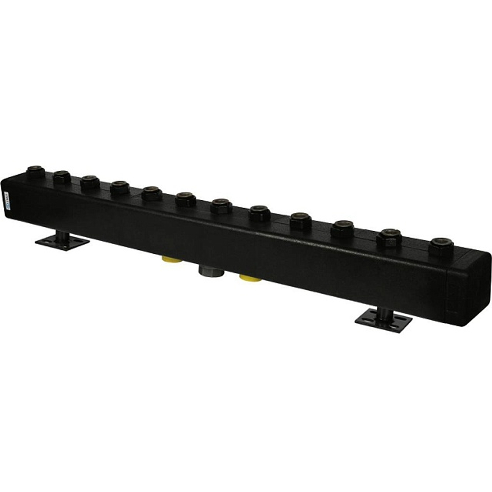 Коллектор котельной разводки STOUT DN32 - 2" на 6 контуров 2" (черная сталь)