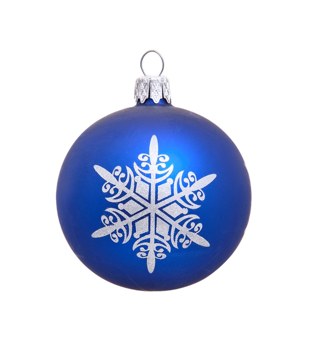 Элита НФШ-1039/1 Ел. украшение Шар «Снежинка» синий 65 мм