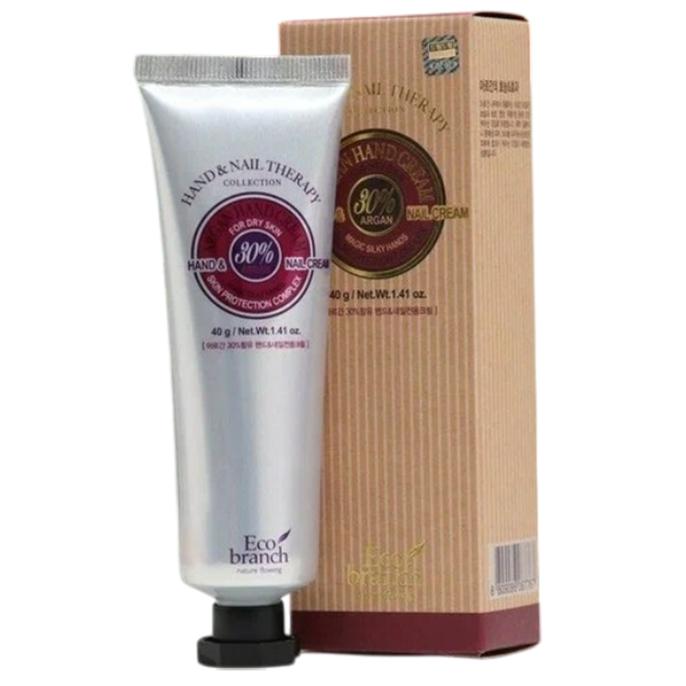 Крем для рук и ногтей с аргановым маслом Eco Branch Hand Cream And Nail Therapy Argan, 40 гр