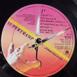 Винтажная виниловая пластинка LP Supertramp Famous Last Words (Holland 1982) Know Who You Are