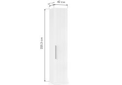 Шкаф Вестра белый шагрень