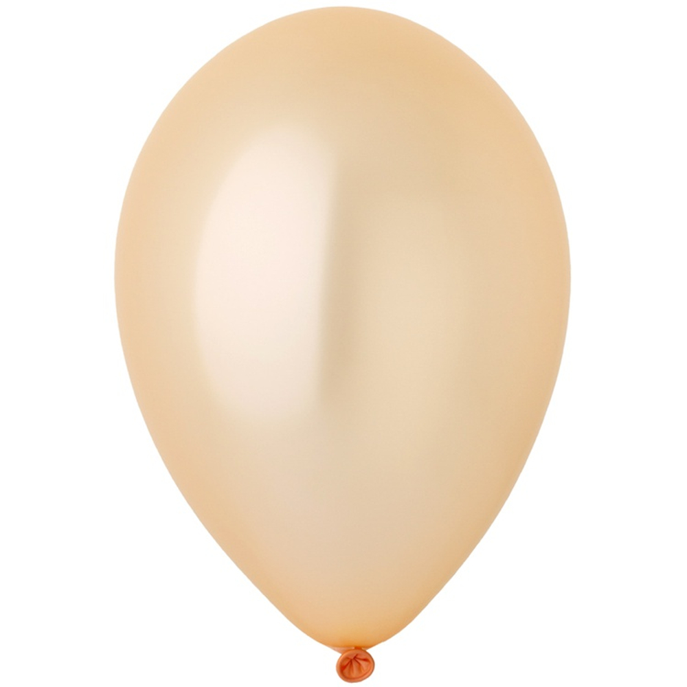 Шар латексный Металлик 25 см (Персиковый)