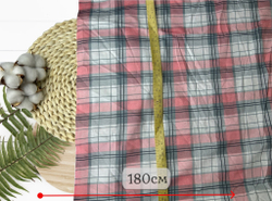 Кулирка ХБ розовая клетка