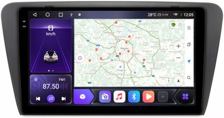 Магнитола для Skoda Octavia A7 2013-2020 - Carmedia OL-1916 QLed+2K, Android 12, TS10,  CarPlay, 4G SIM-слот