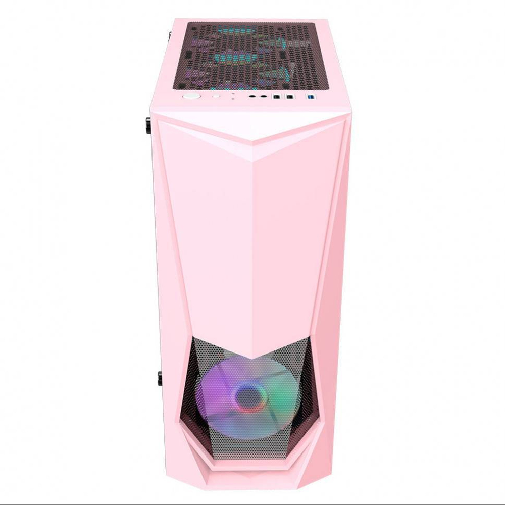 Компьютерный корпус 1STPLAYER DK-3 TG Pink