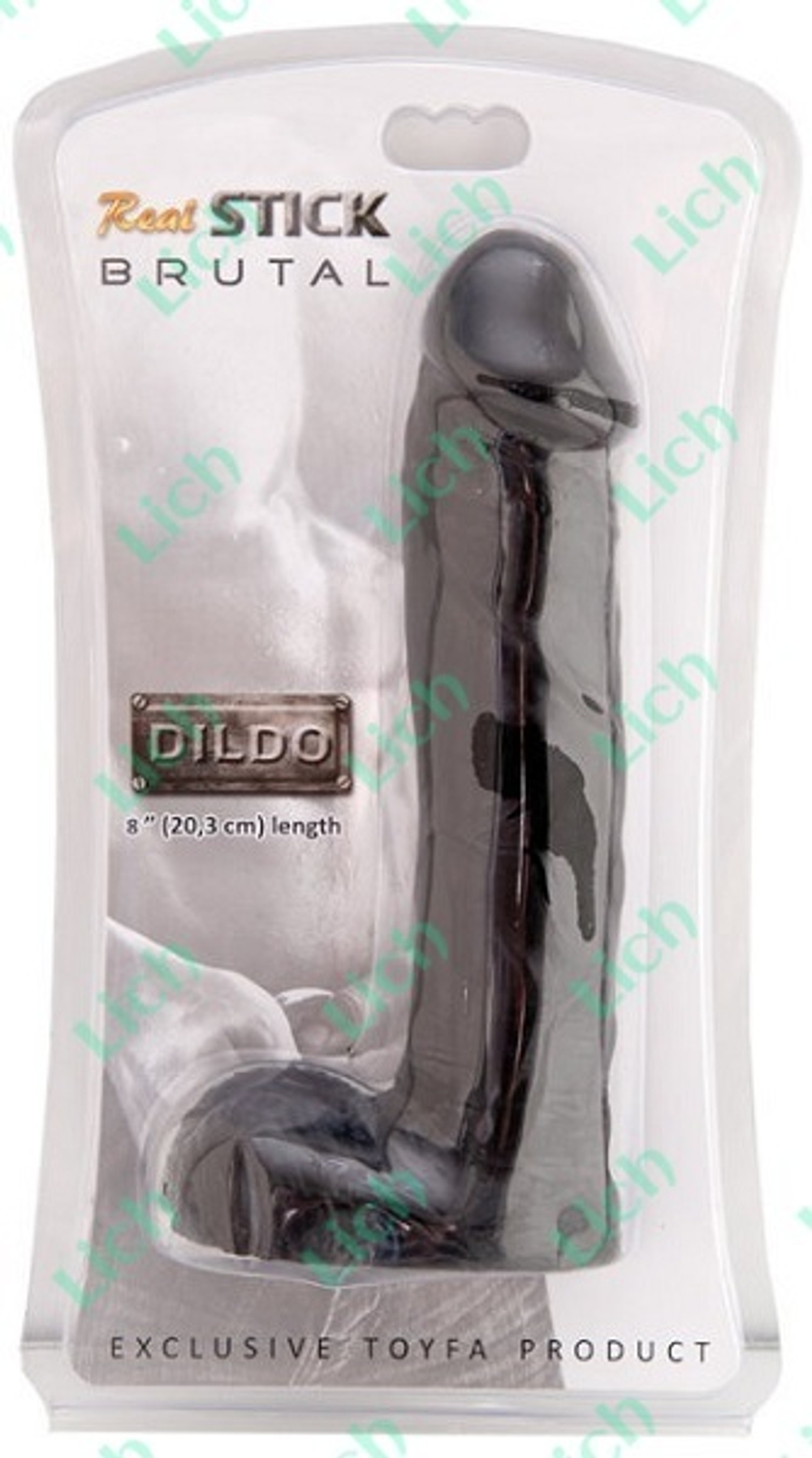 Чёрный фаллоимитатор на подставке-мошонке