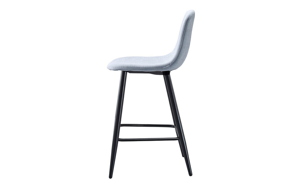 Стул полубарный 350S голубой/черный