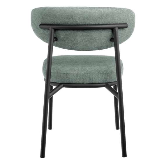 Стул Arvo серо-зеленый шенилл с черными ножками