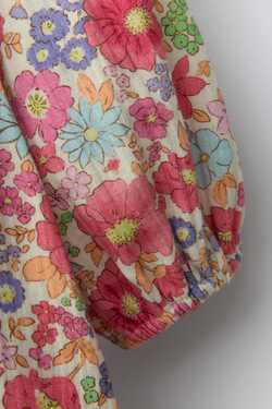 ZARA ПЛАТЬЕ С ЦВЕТОЧНЫМ ПРИНТОМ, РОЗОВЫЙ