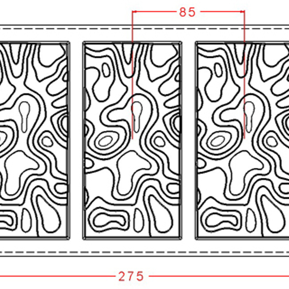 767 | Форма &quot;Плитка фантазийная&quot; (275*175 мм)