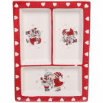 Менажница керамическая «Новогоднее настроение» 25,5*18,5*3см