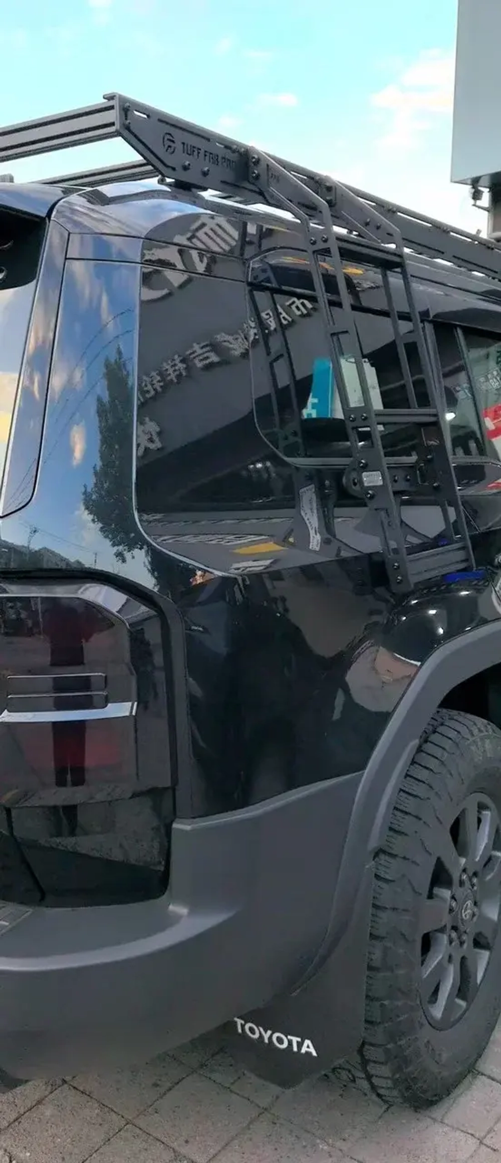 Платформа на крышу с лестницой и органайзером для Lexus GX 550 G550h 2024 Лексус багажник на крышу боковая лестница