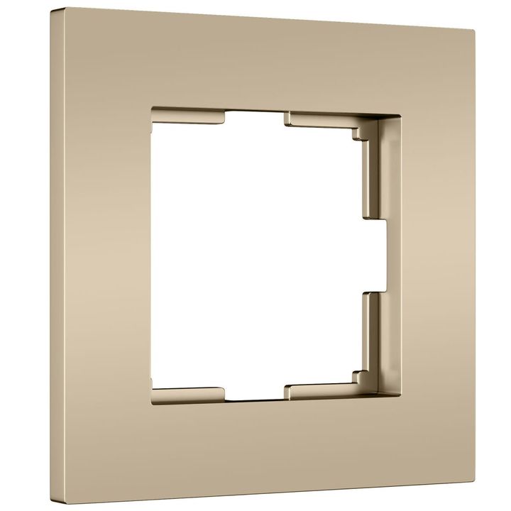 Рамка на 1 пост Slab шампань софт W0012911 a071623
