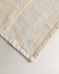 Zara Home - Льняное банное полотенце в полоску, бежевый, 30х50 см
