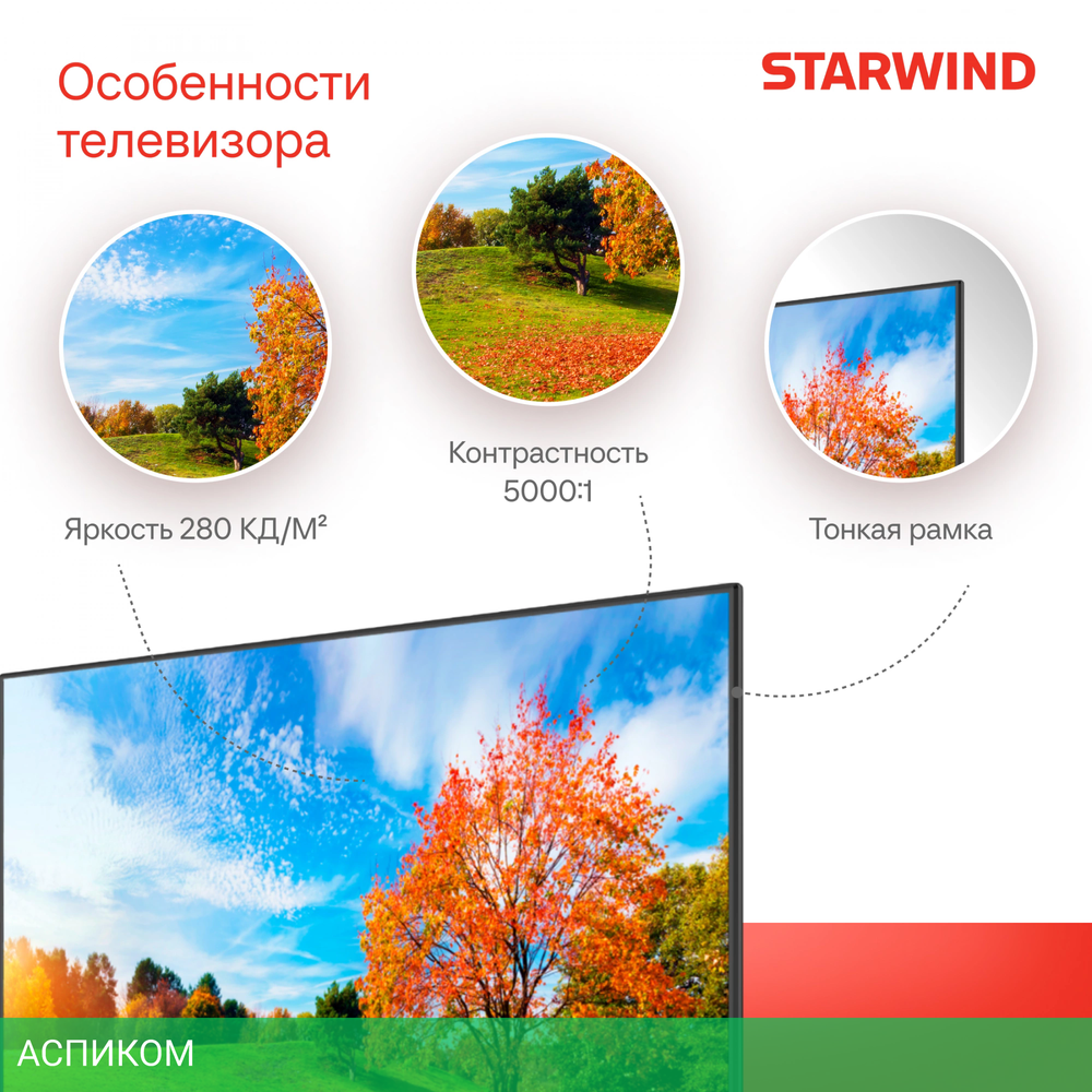 Телевизор LED Starwind 65" SW-LED65UG402