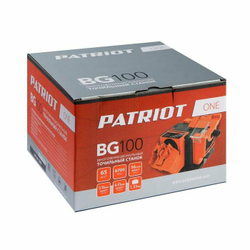 Точильный станок PATRIOT BG100, универсальный, защитный экран, 1350 об./мин., 8 мм