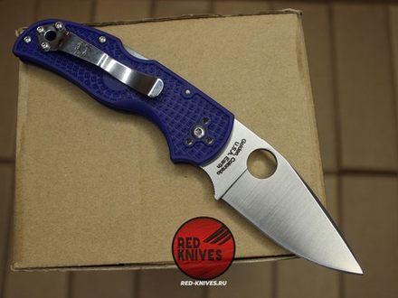 Нож Spyderco Native 5 LTW - фиолетовая рукоять, светлый клинок RK/497