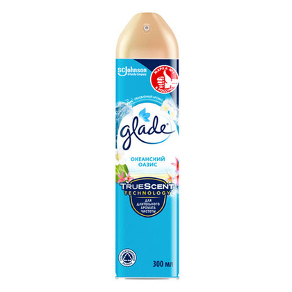 Освежитель воздуха аэрозольный 300 мл, GLADE "Океанский оазис"