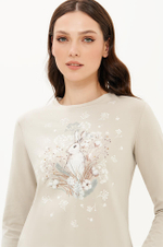 23400 Лонгслив женский (бежевый)