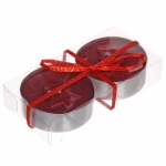 Свечи новогодние «Ёлочка объемная» 5,5 см (набор 2 шт), красный