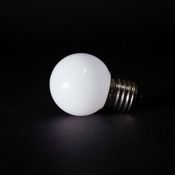 Лампа Ø45 мм. Премиум для Белт-лайта 24В, Цоколь E27, Тепло-Белая, LTC (G45-E27-5SMD-24V)