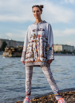 Худи "Лабиринт", по мотивам средневековой Псалтыри Латтрелла