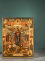 Икона с гербом Российской Империи Азовская