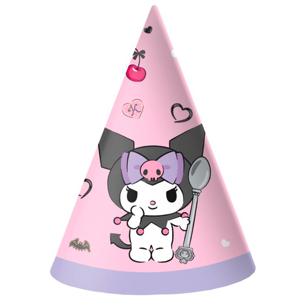 Колпаки "С Днем рождения!" Куроми 16 см, 6 шт