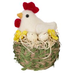 GAEM Фигурка декоративная "Курица в гнезде", L10 W10 H13 см