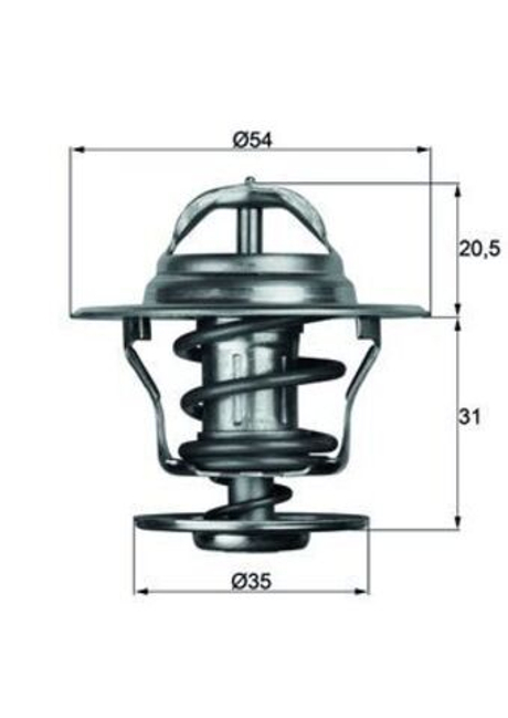 MAHLE - TX1387D-MAH - Thermostat, coolant