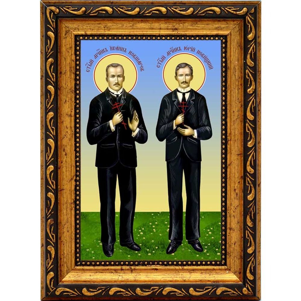 Иоанн Ковшаров и Юрий Новицкий святые мученики. Икона на холсте