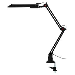 Настольный светильник ЭРА NL-201-G23-11W-BK с лампой PL на струбцине черный