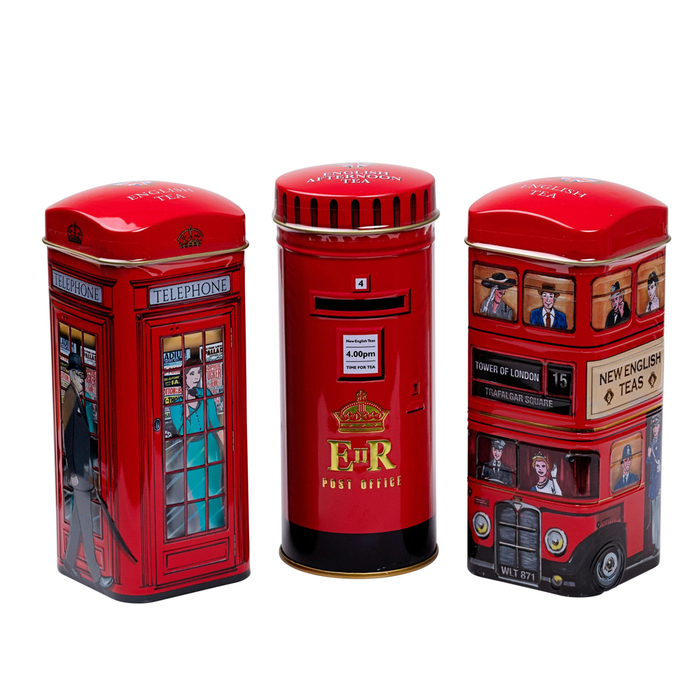 New English Teas Набор чая в пакетиках English Sights Tea Tin Gift Pack, 42шт