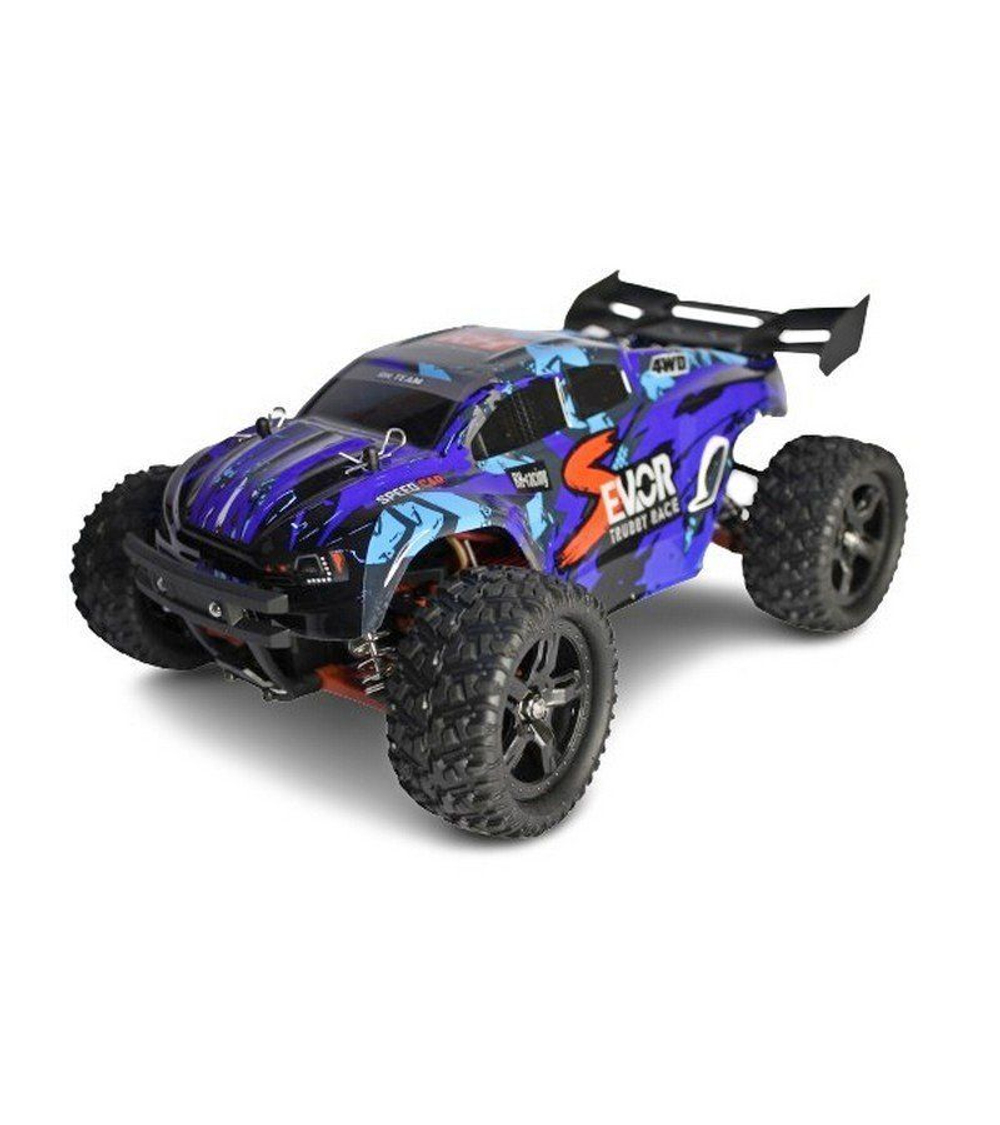 Радиоуправляемая трагги Remo Hobby S EVO-R UPGRADE V2.0 (синяя) 4WD 2.4G 1/16 RTR