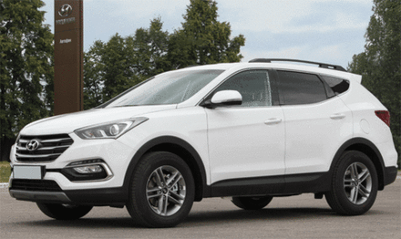 Рейлинги для а/м Hyundai для а/м Santa Fe 3 кузов (2012-2018) черный